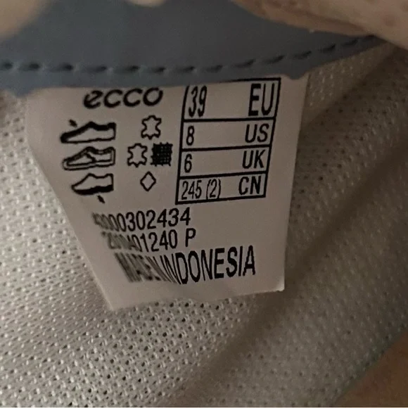 ECCO Women's Size 8 Women's Soft 7 Sneaker, Dusty Blue Nubuck - Picture 6 of 6